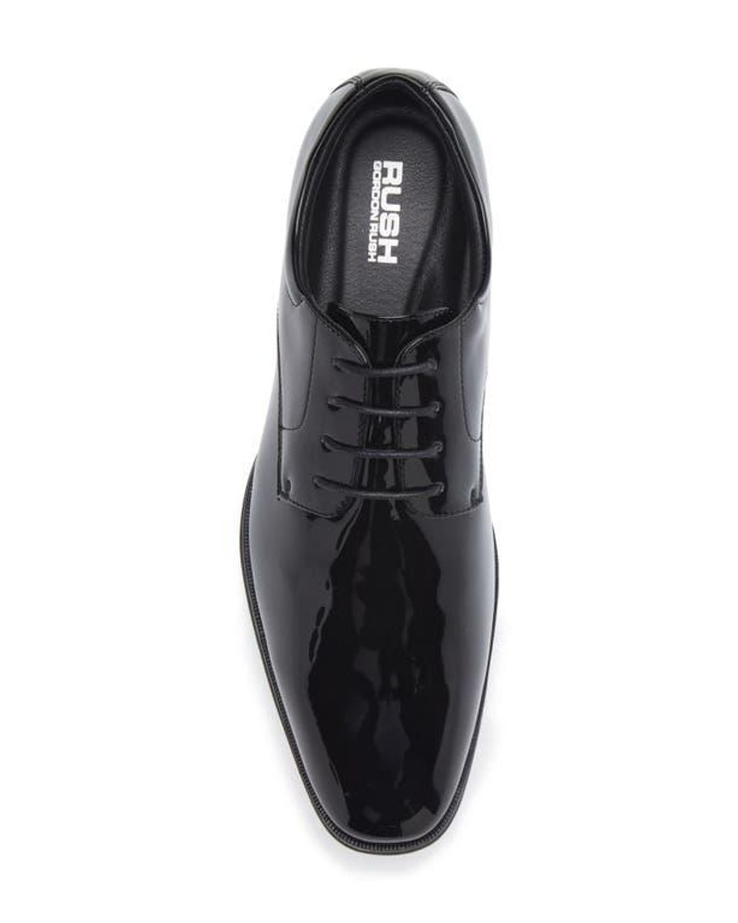 Gordon Rush Black Plain Toe Derby for men