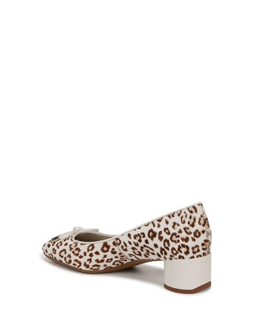 Franco Sarto White Natalia Square Toe Pump
