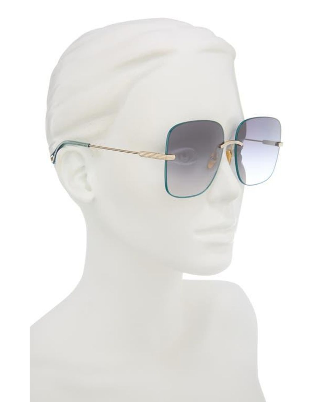 Chloé Blue Square Sunglasses