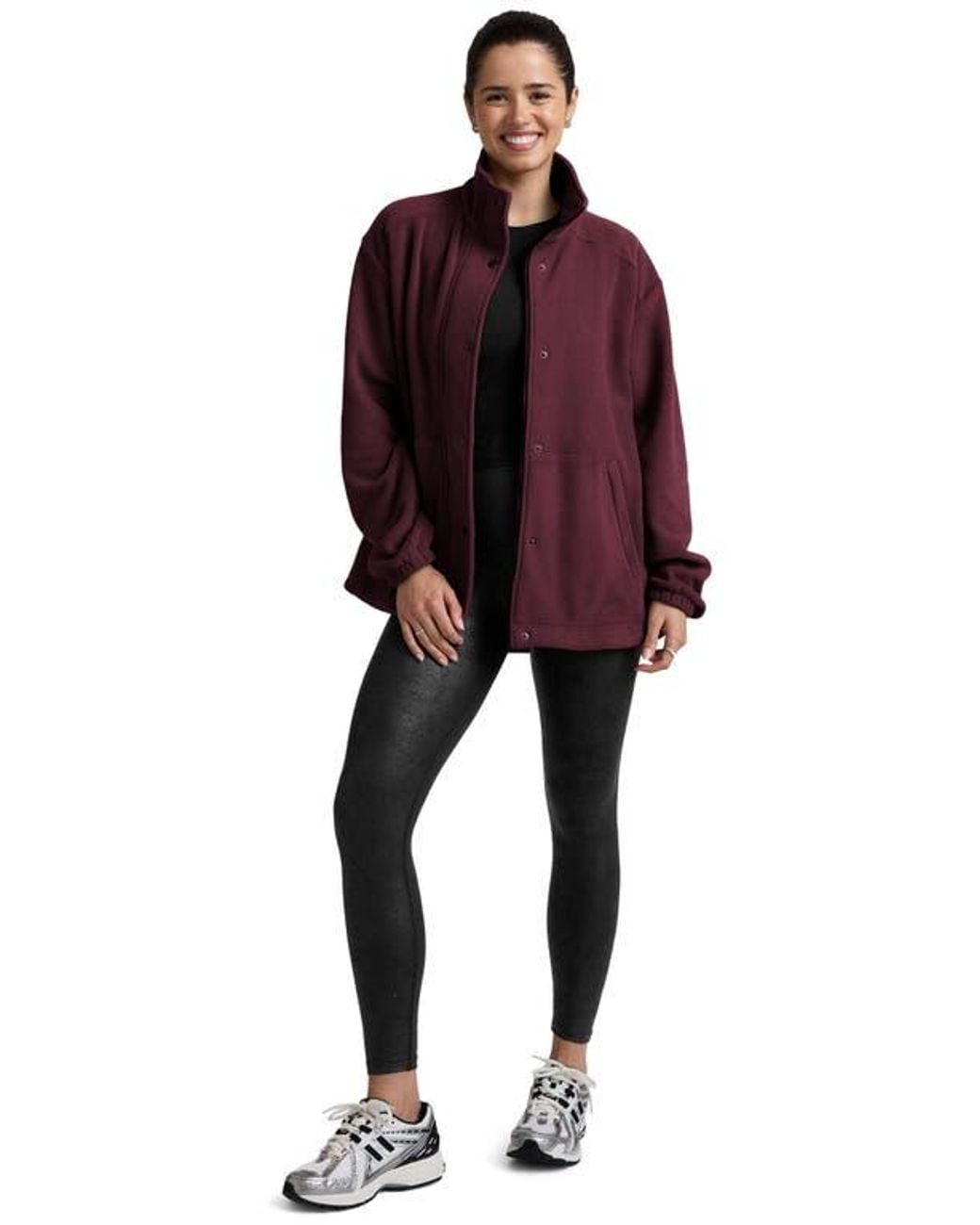 Beyond Yoga Red Explorer Fleece Jacket