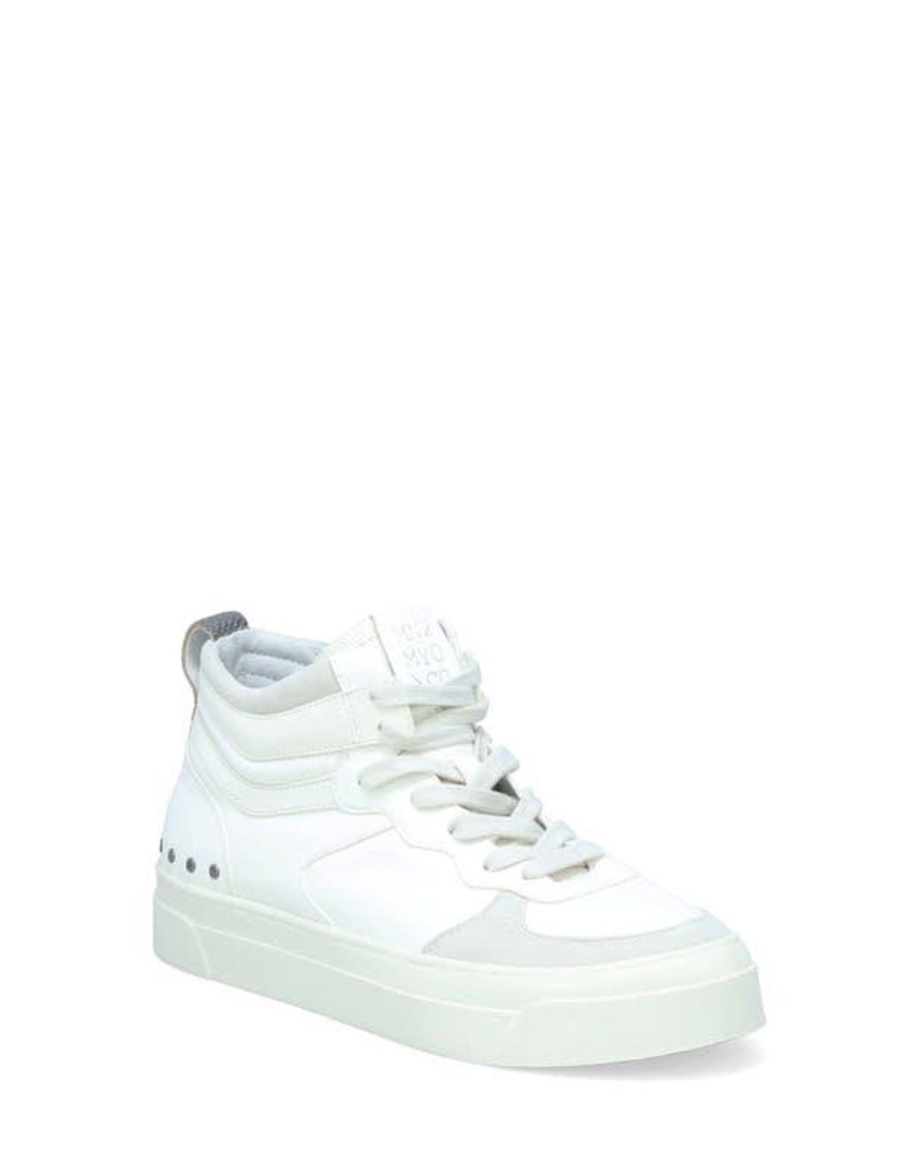 Miz Mooz Leather Suede High Top Platform Sneakers in White Lyst