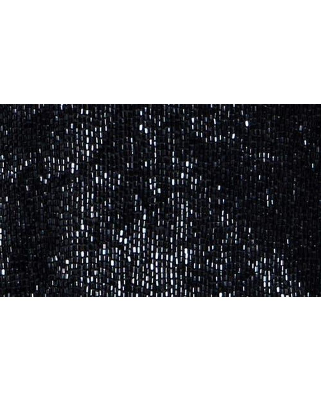 Twp Black Bugle Bead Crop Tank