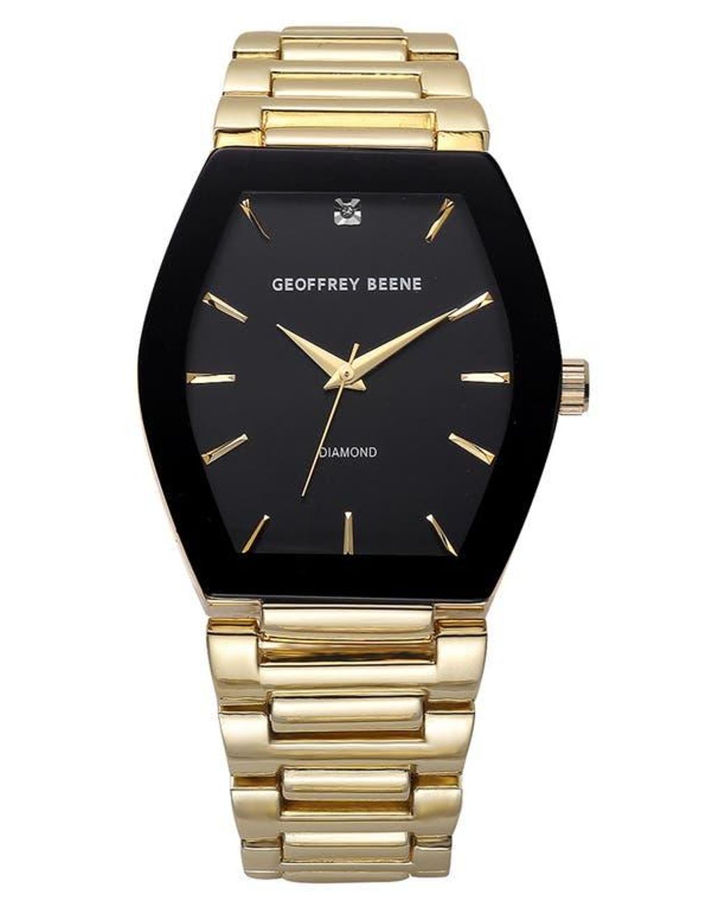Gene Rene Watch Geoffrey Beene Gen Diamond Bracelet Watch, 42Mm in Black for Men | Lyst