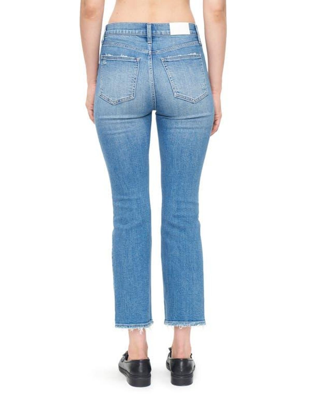Pistola Blue Lennon High Waist Ankle Bootcut Jeans