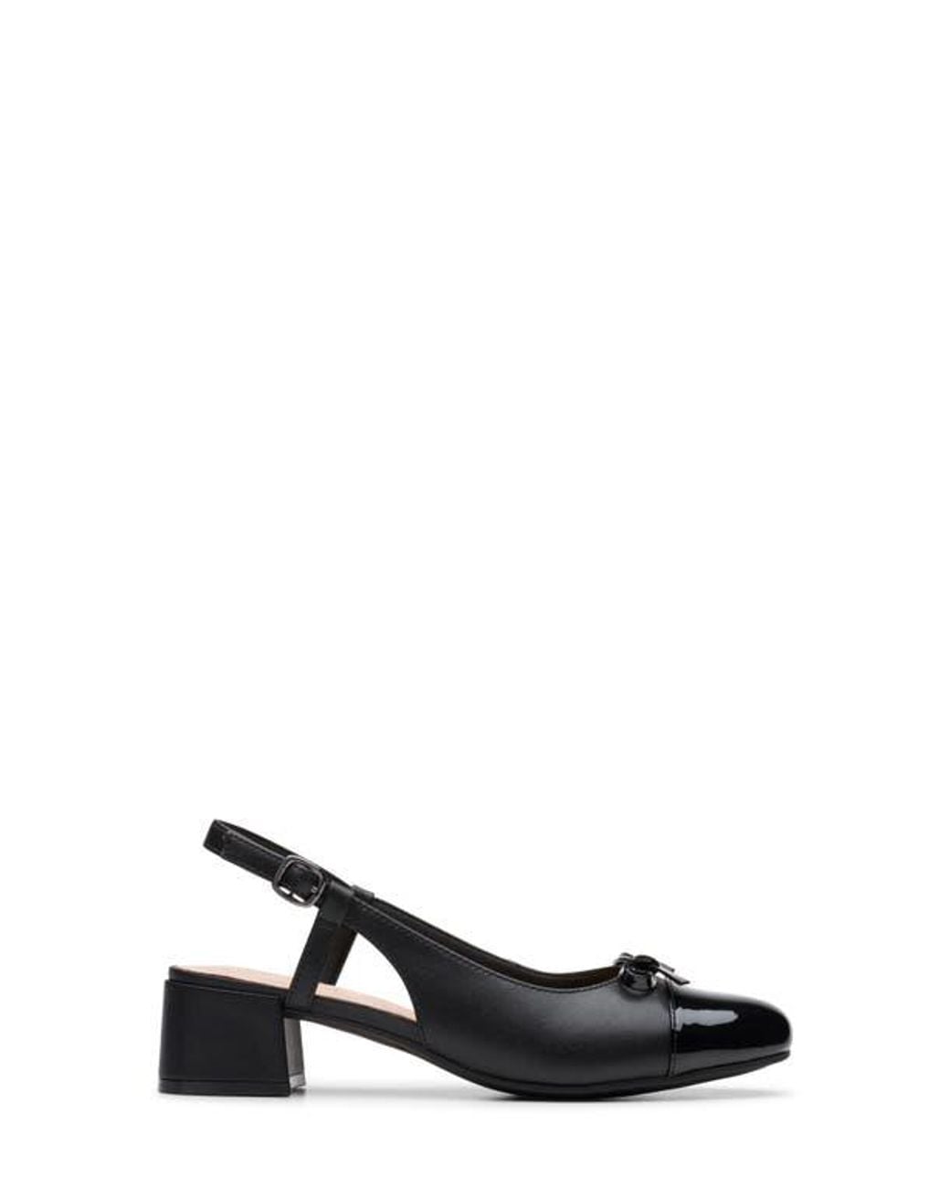 Clarks Black Iridessa Slingback Pump