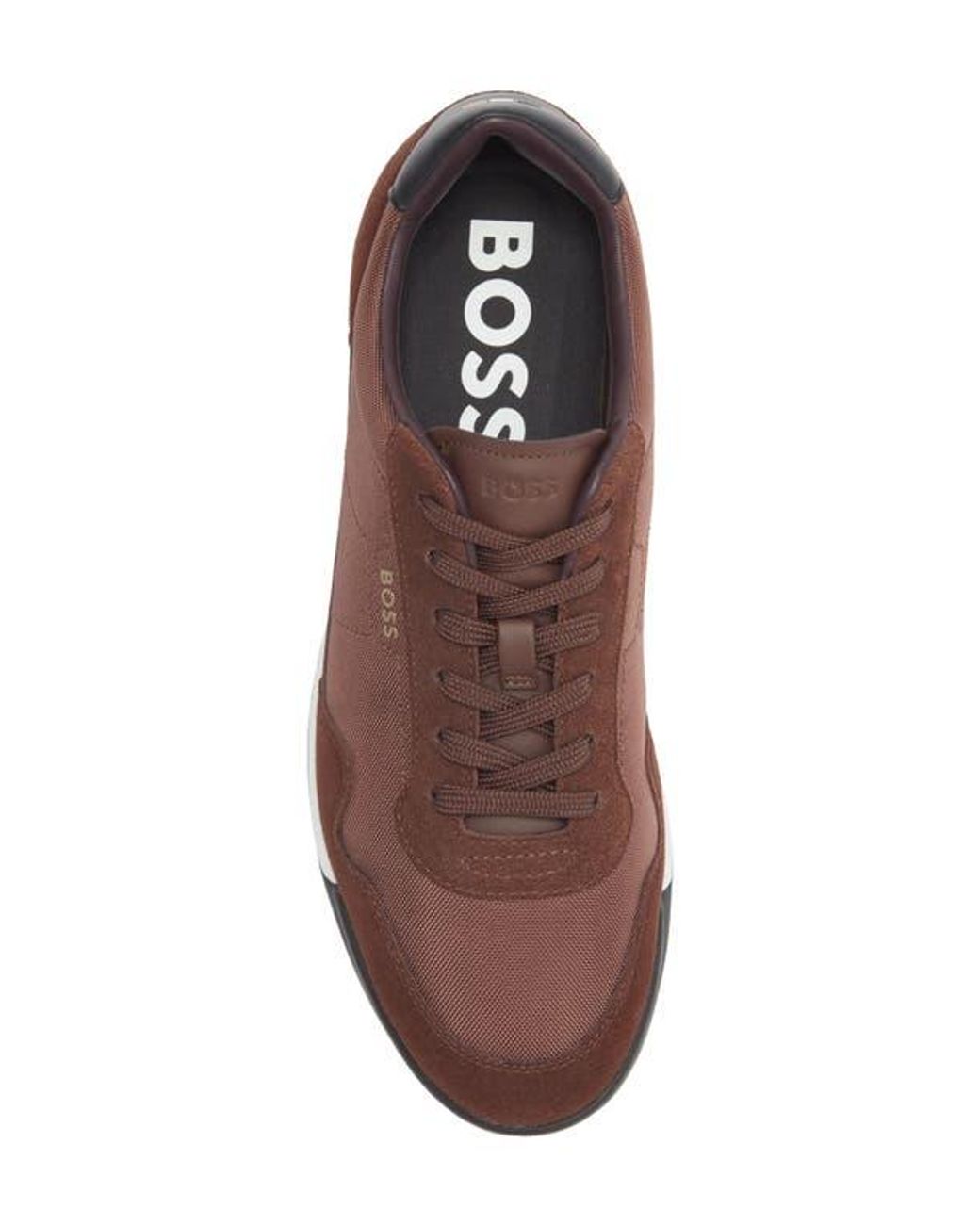 Boss Brown Titanium Low Top Sneaker for men