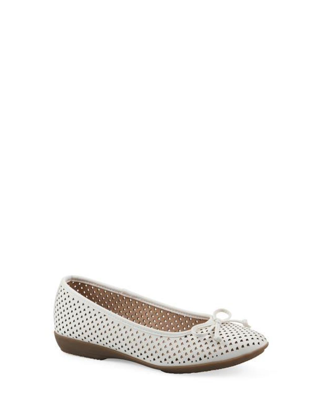 White Mountain White Carris Perforated Flat