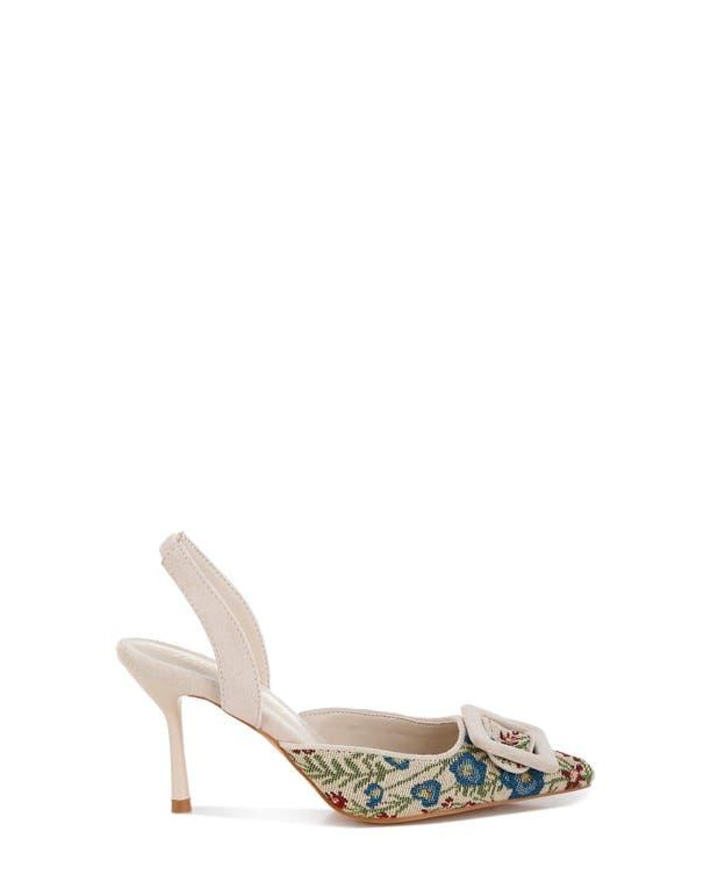 LONDON RAG White Miraya Pointed Toe Pump