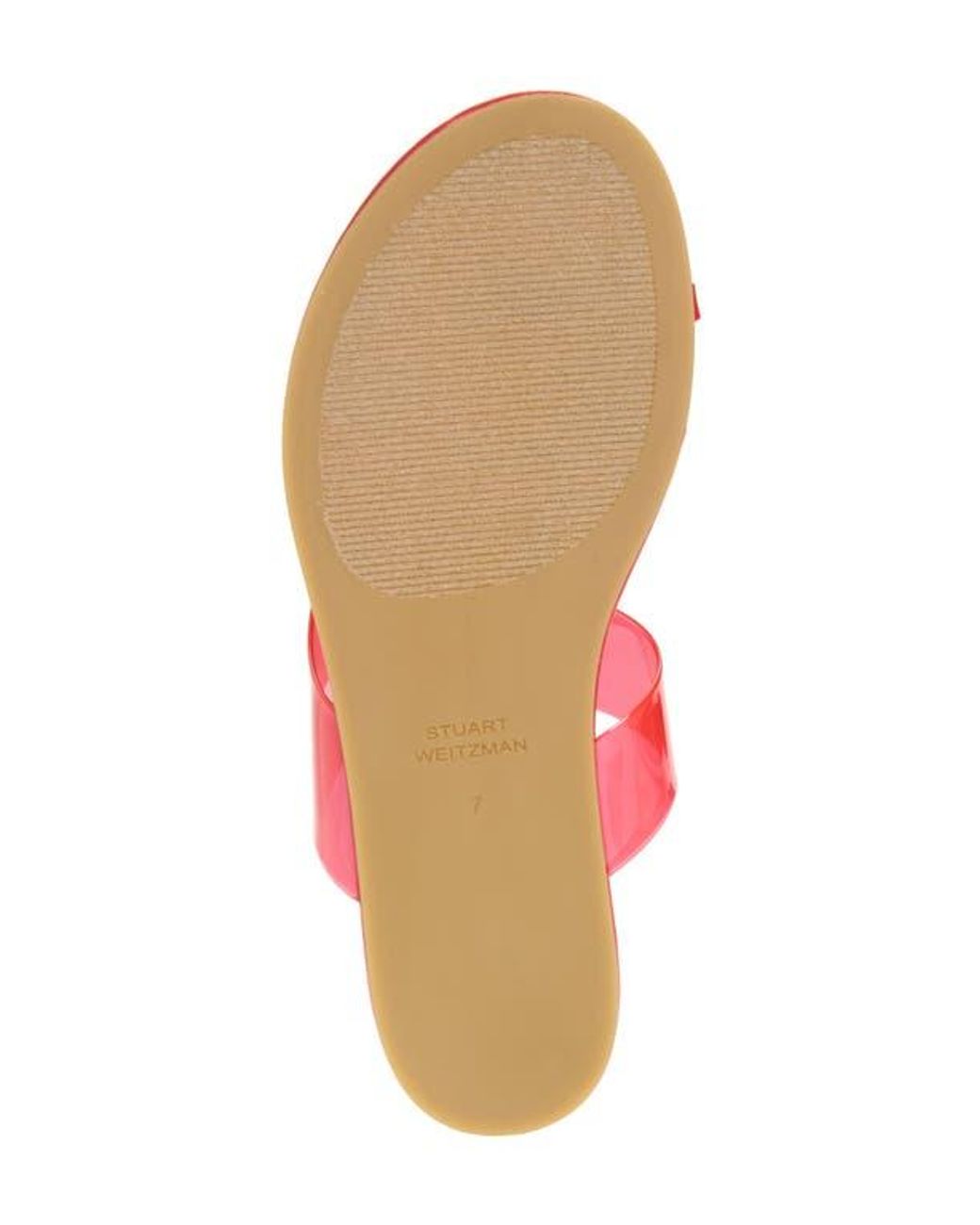 Stuart Weitzman Pink Remy Toe Strap Sandal