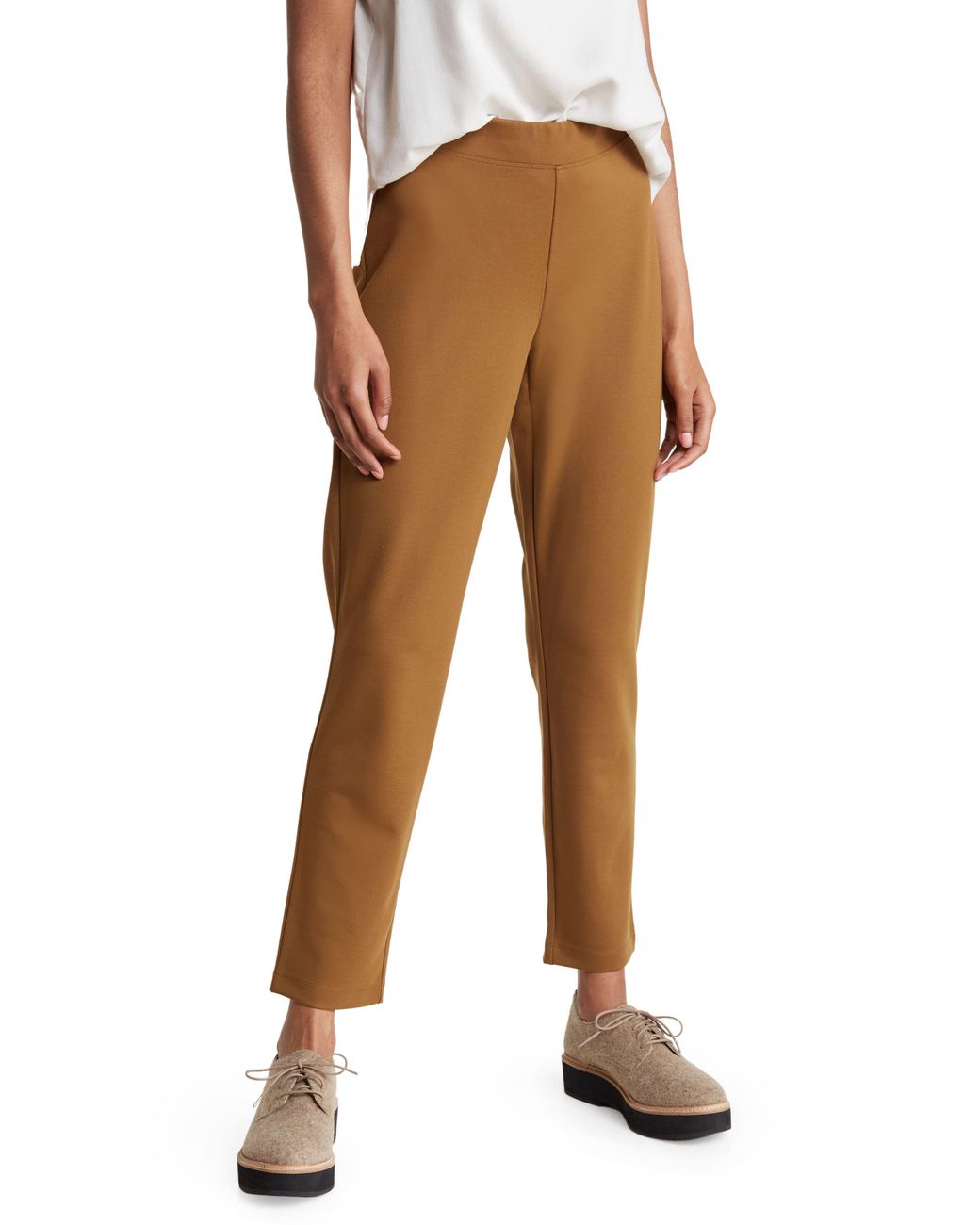 Eileen Fisher Slim Fit Ankle Pants | Lyst