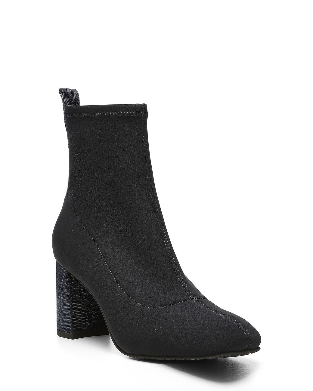 Donald J Pliner Highheel Roundedtoe Bootie In Navy At Nordstrom Rack