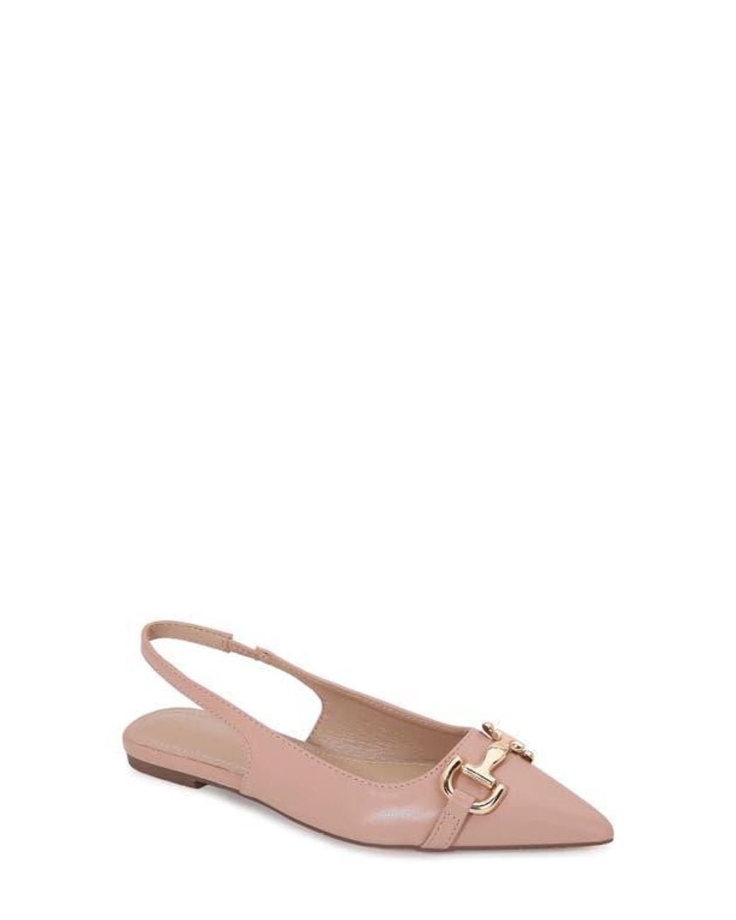BERNESS Pink Caroline Slingback Skimmer Flat