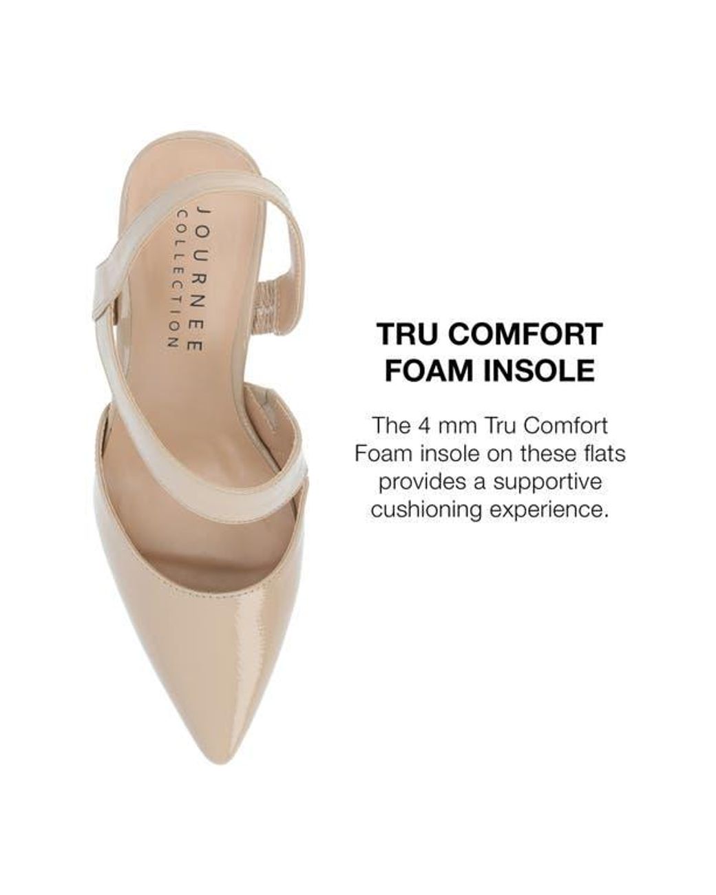 Journee Collection Natural Scarlett Pointed Toe Pump