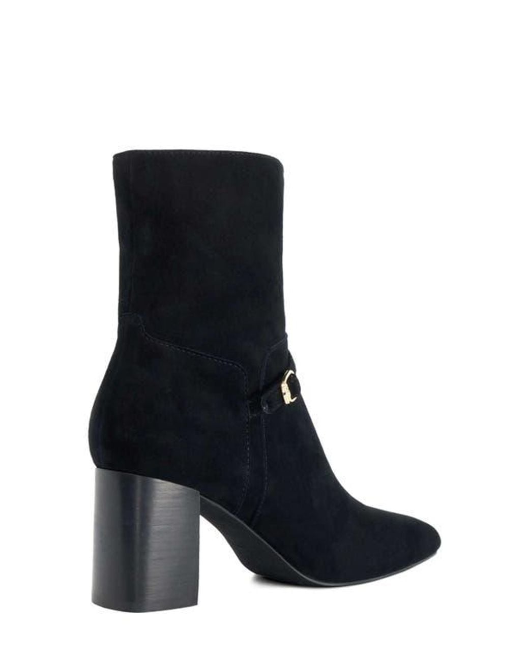 Dune Blue Ollen Leather Bootie