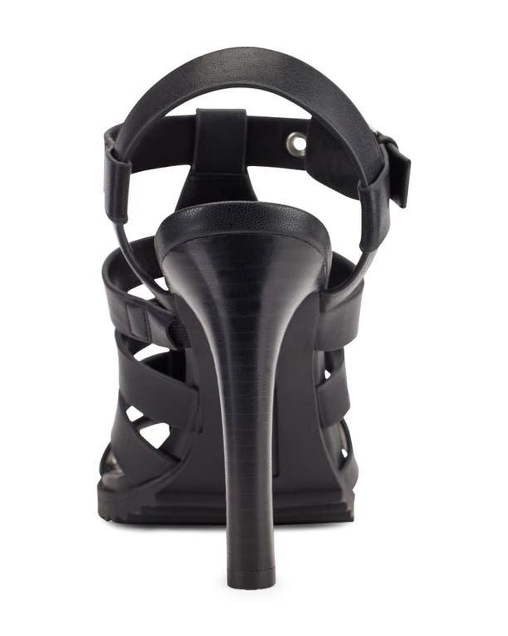 DKNY Black Bria Slingback Cage Sandal