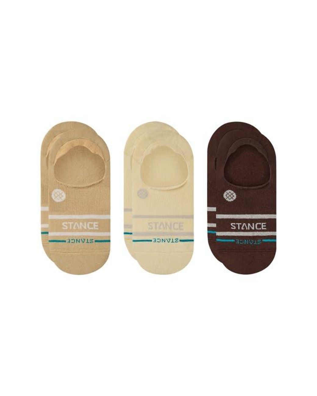 Stance White 3-Pack Core No Show Socks
