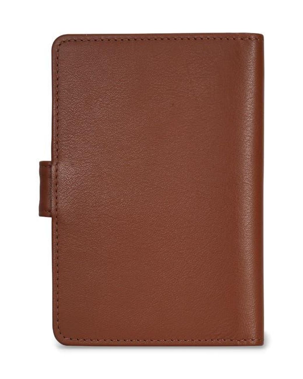 CHAMPS Brown Leather Passport Case for men