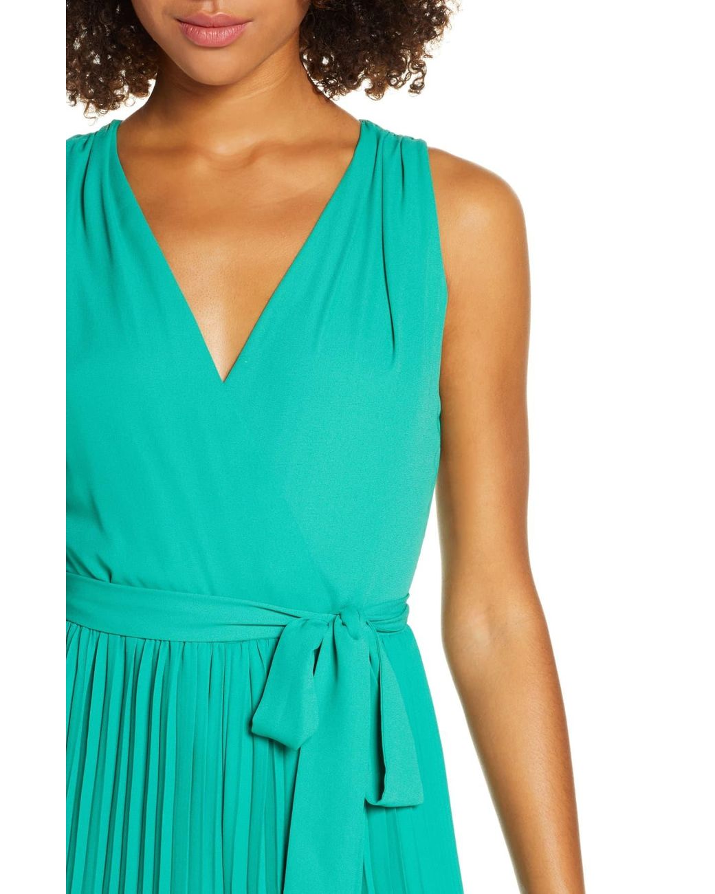 chelsea28 faux wrap jumpsuit