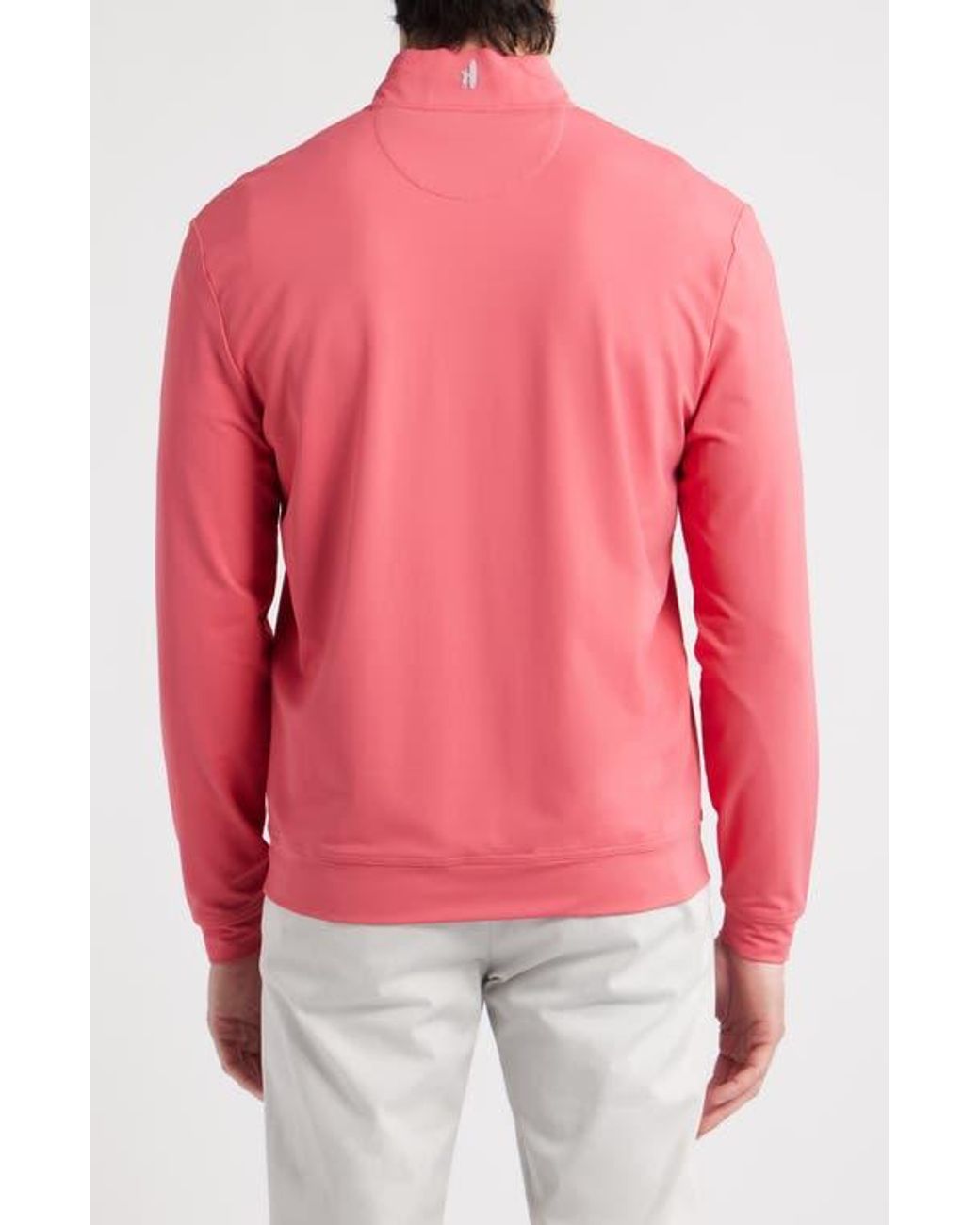 Johnnie-o Red Motion Performance Quarter Zip Pullover for men