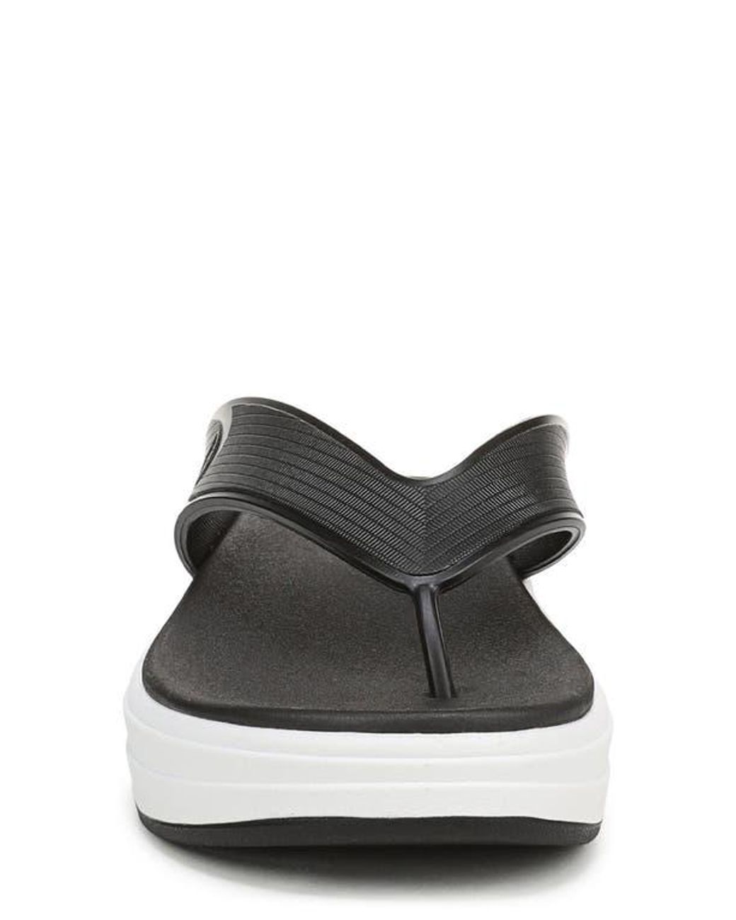 Ryka Black Viv Platform Thong Sandal