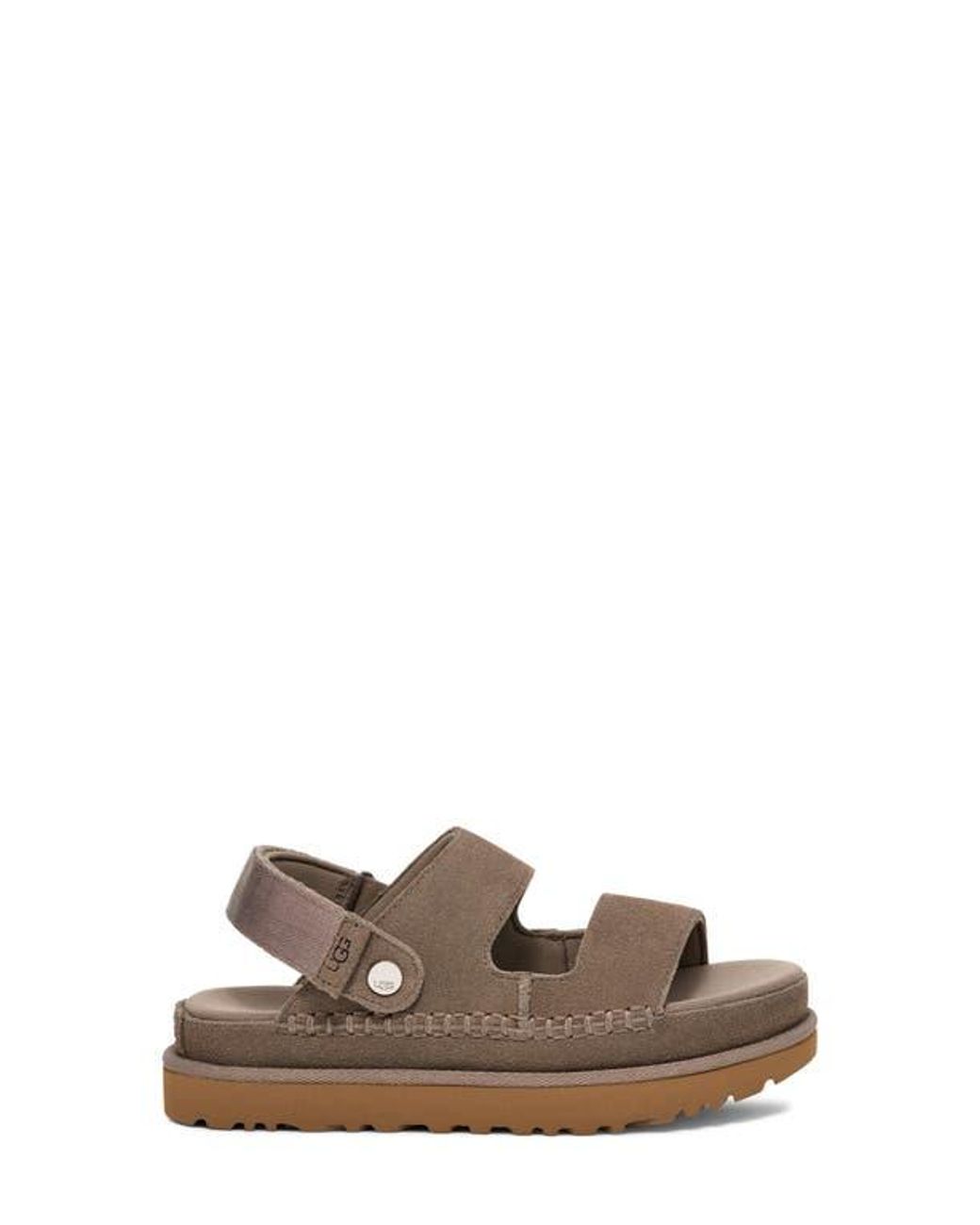 Ugg Brown Goldenstar Glide Platform Sandal