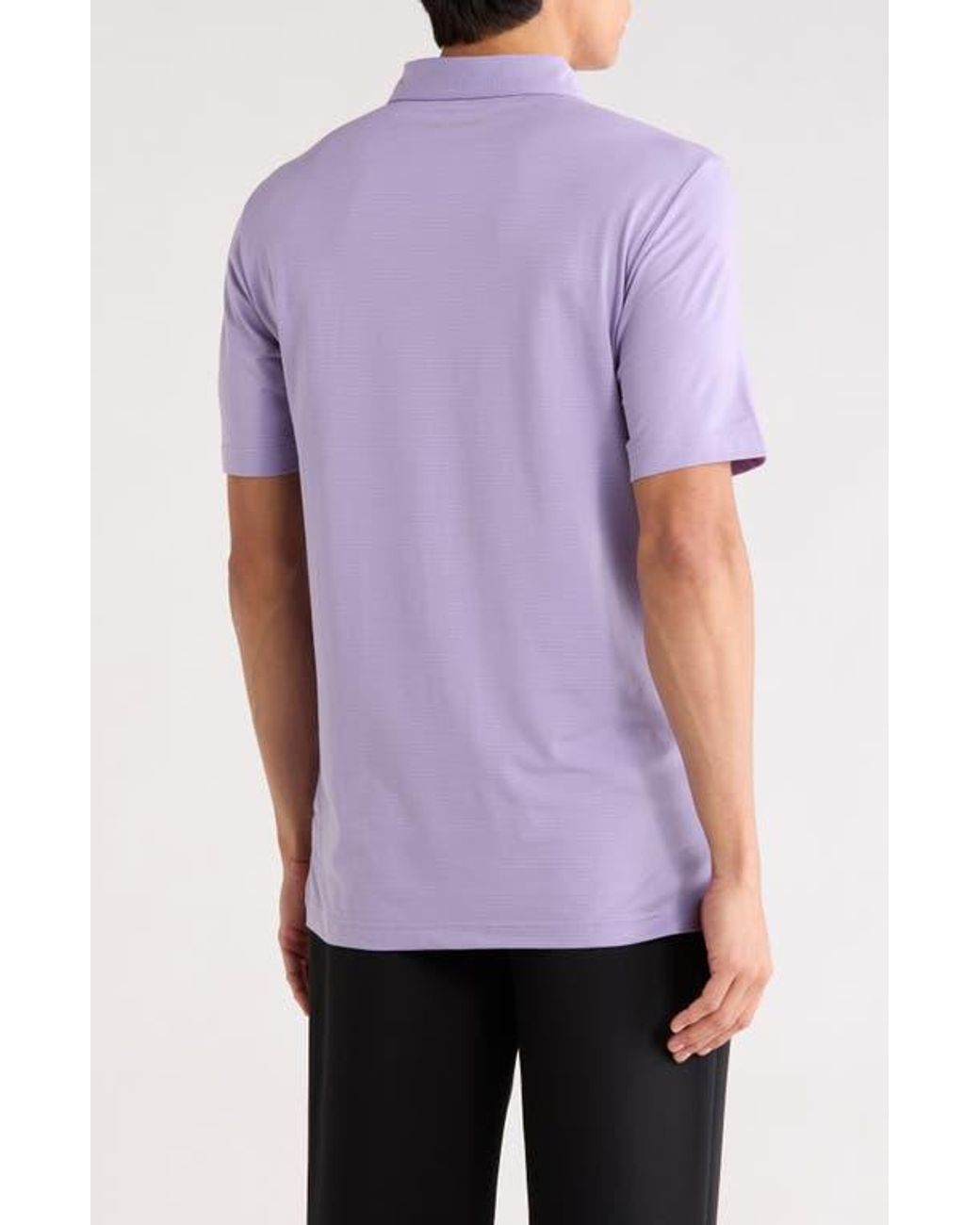 Travis Mathew Purple Heathered Polo for men