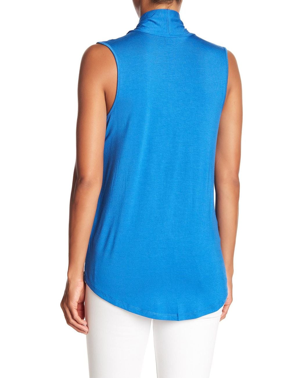\u0026 Gauge Synthetic V-neck Pleat Tank Top 