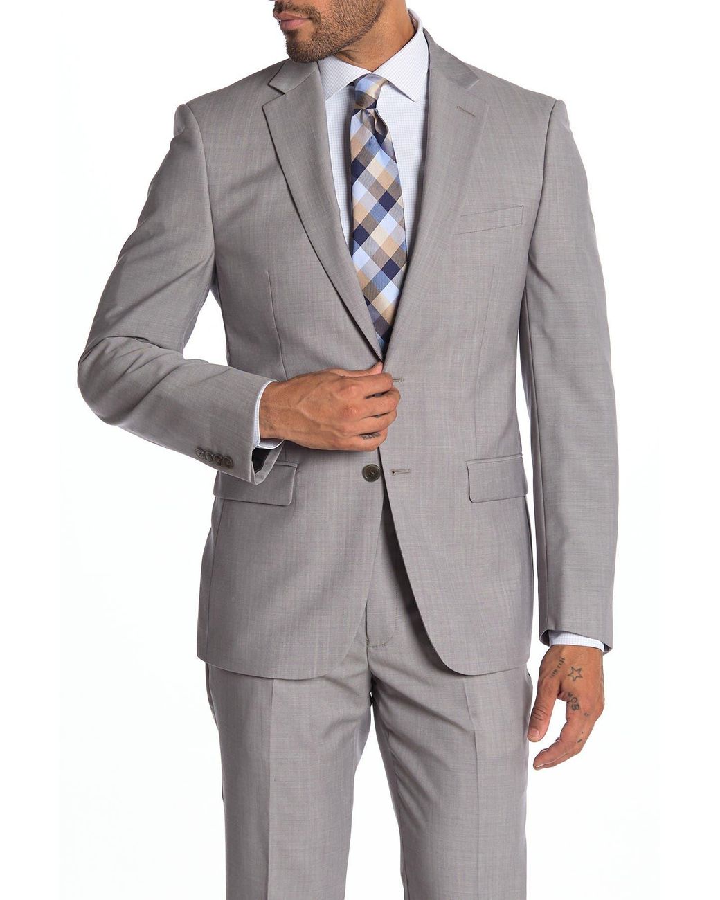 Calvin klein grey best sale tuxedo