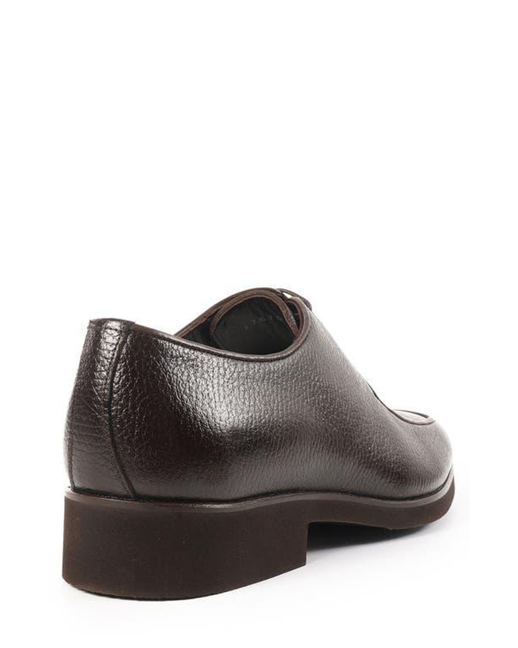 VELLAPAIS Brown Moore Apron Toe Derby for men