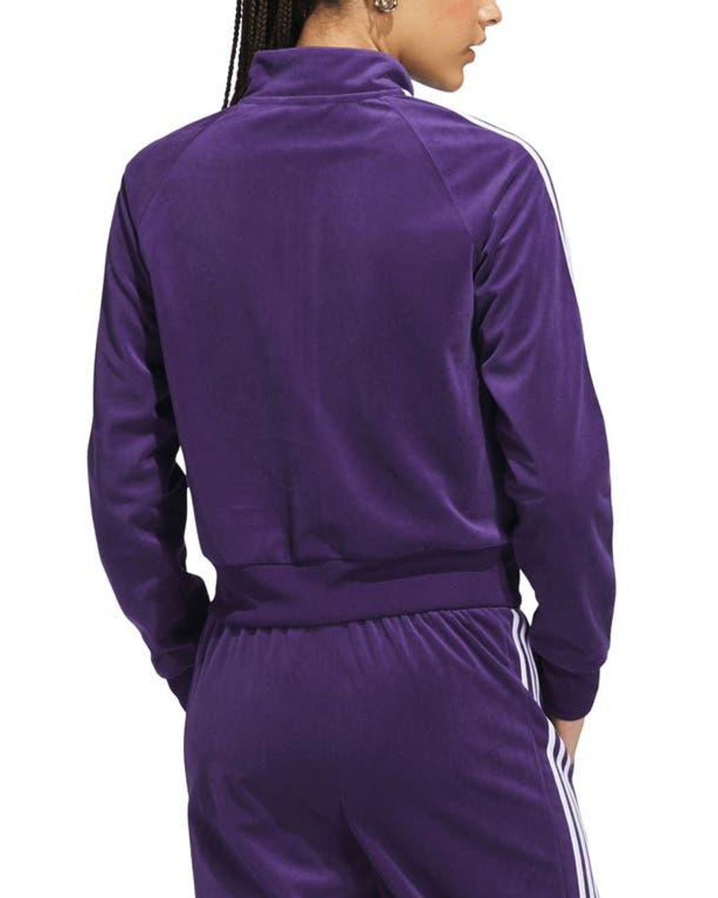 adidas Y2K Glam 3-Stripes Track Jacket in Purple | Lyst