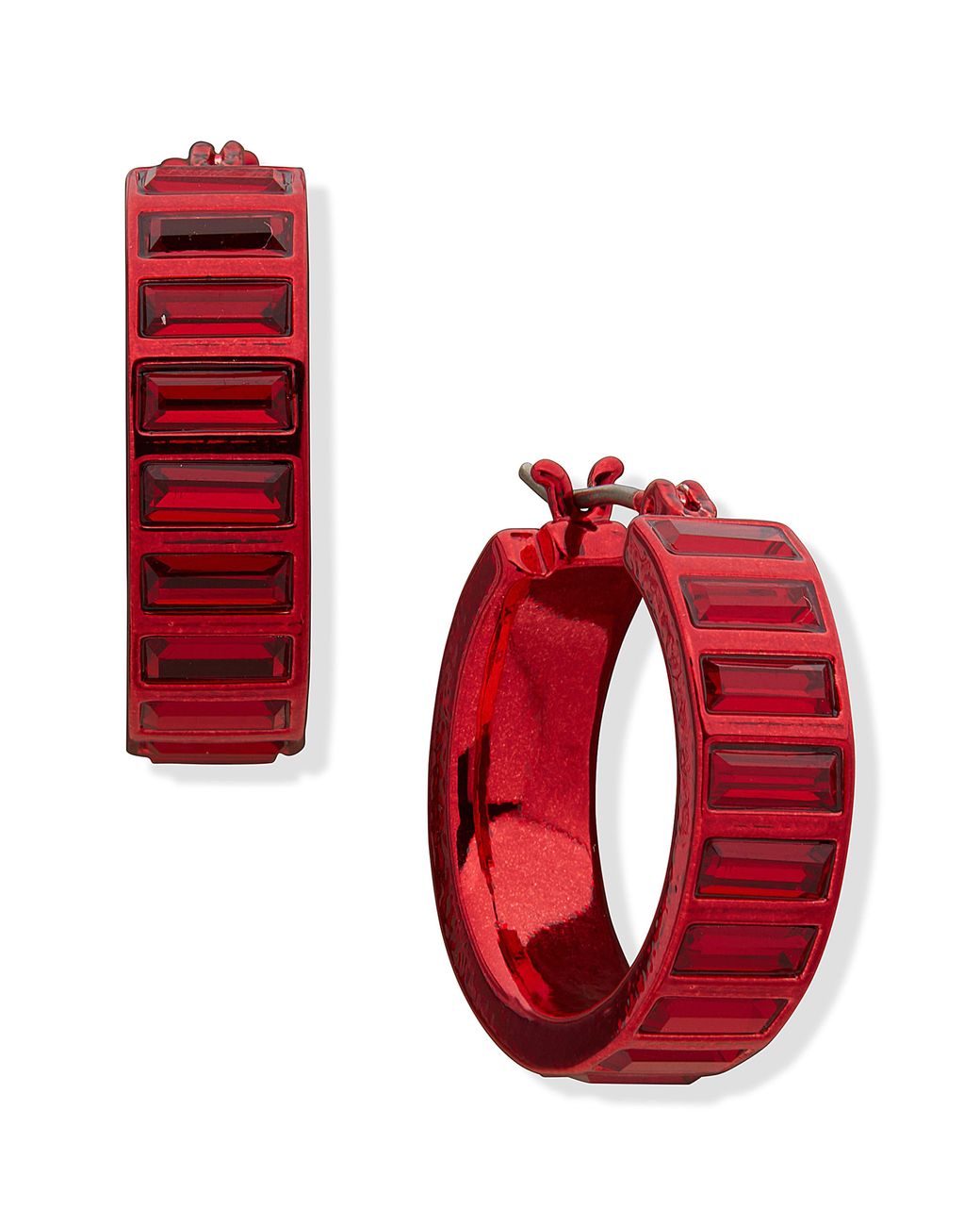 Dkny hoop hotsell earrings with crystals