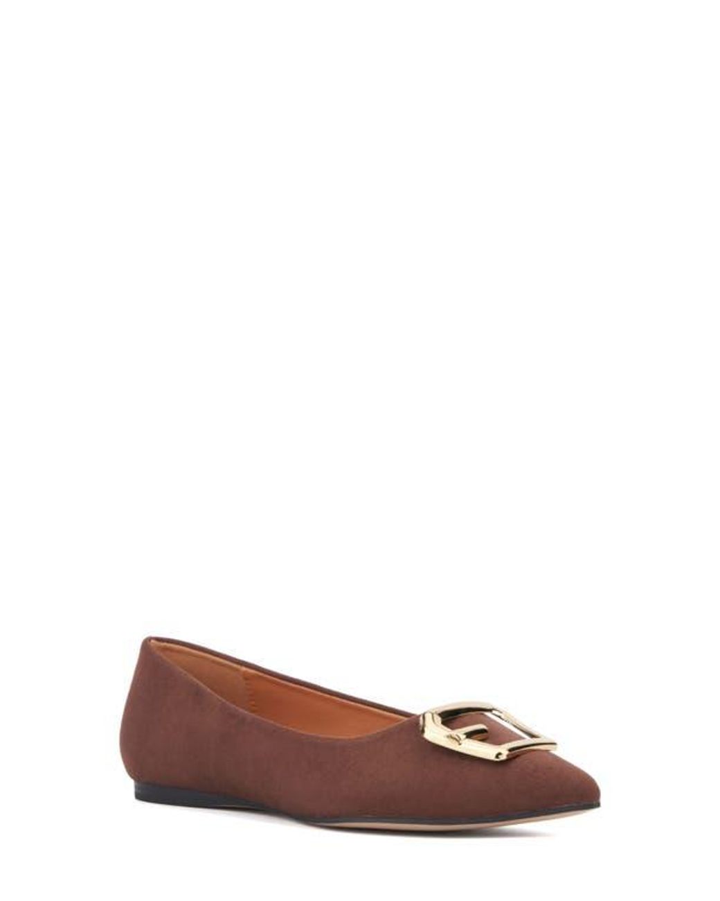 TORGEIS Brown Hartwell Pointed Toe Flat
