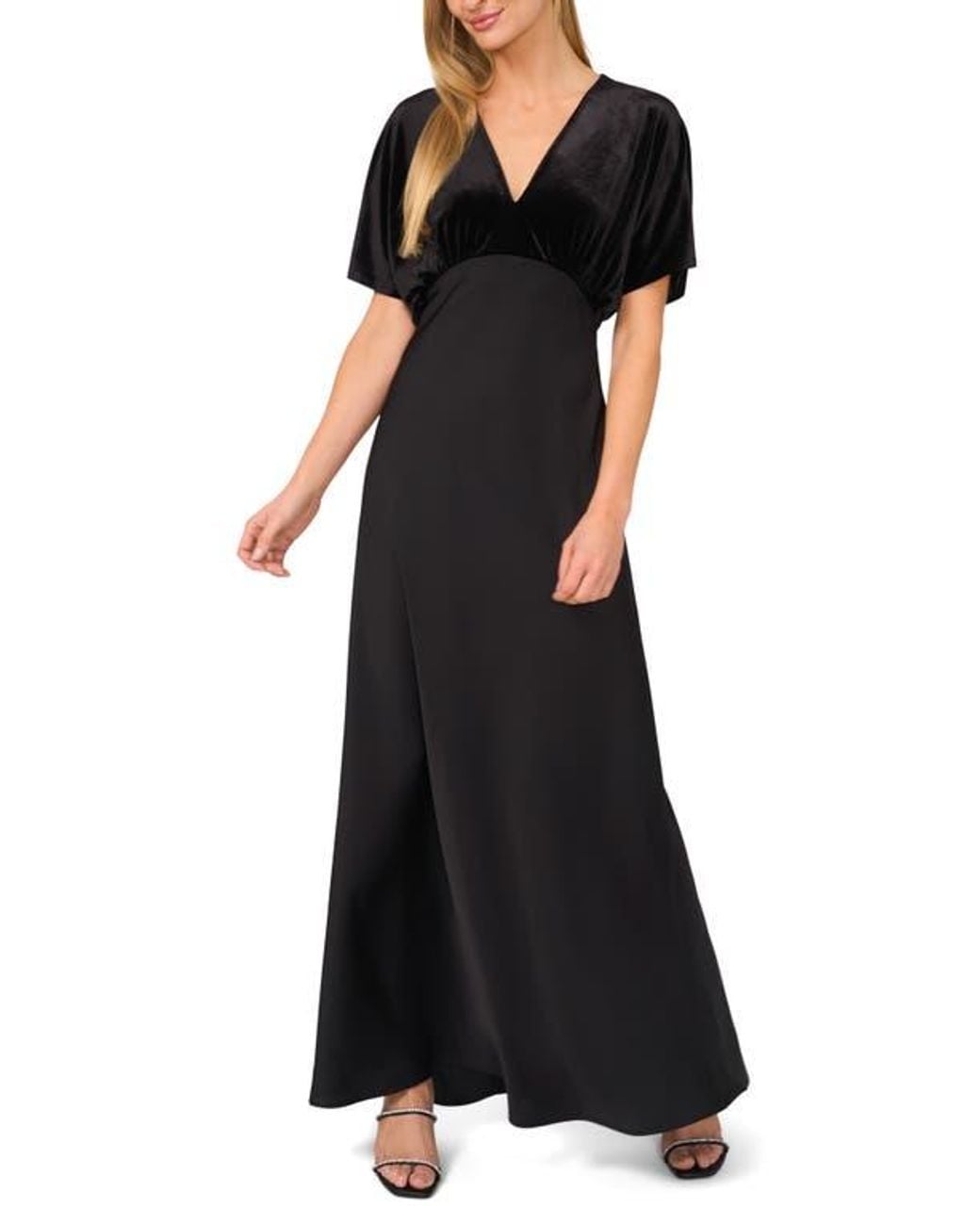 faviana stretch satin long prom dress 11052 Faviana 11052 Fitted Long Formal Prom Dress – The Dress Outlet