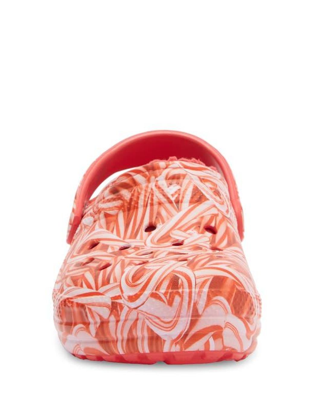 CROCSTM Pink Classic Lined Candy Cane Clog