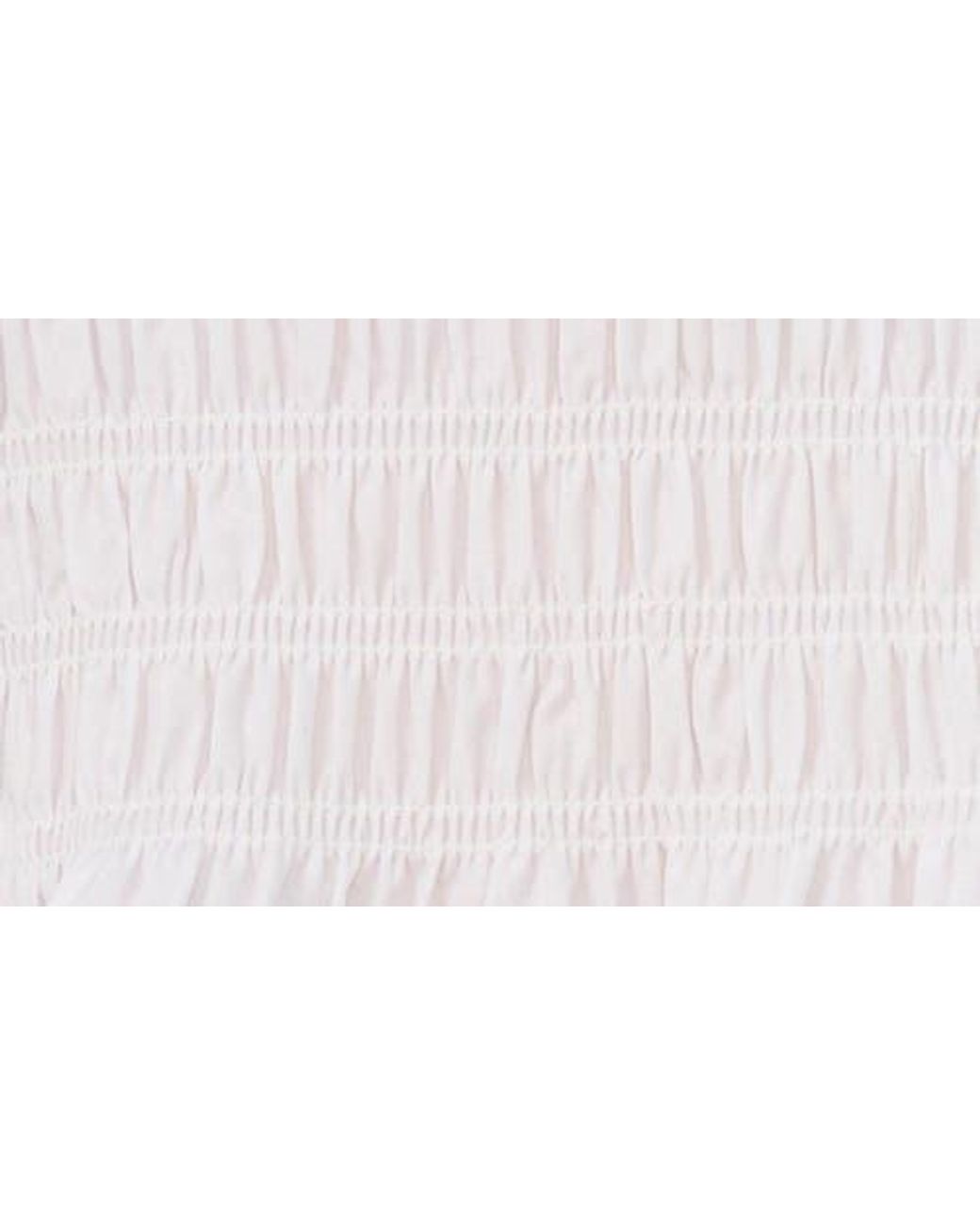 Cece White Woven Puckered Tank