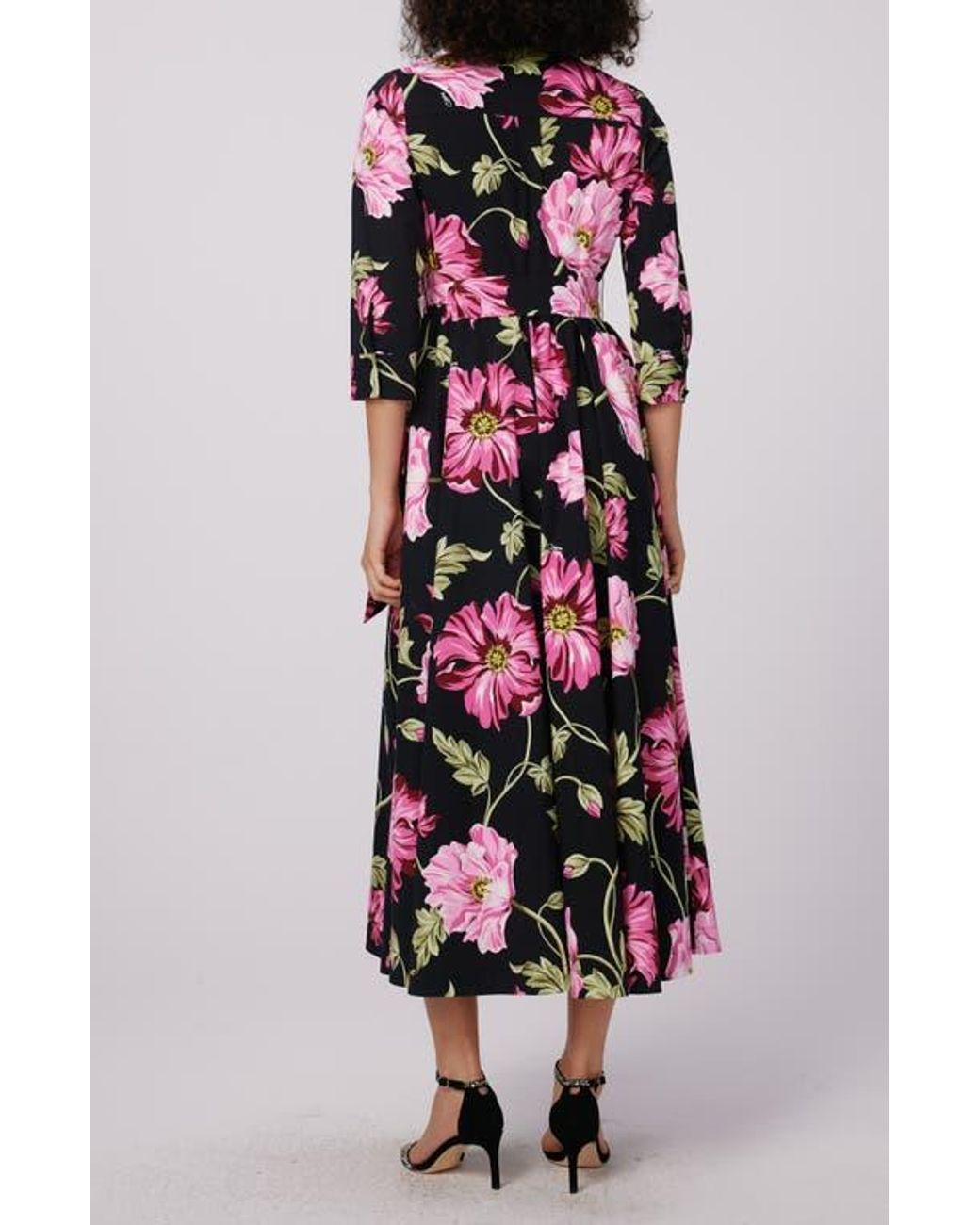 Diane von Furstenberg Multicolor Blaine Floral Shirtdress