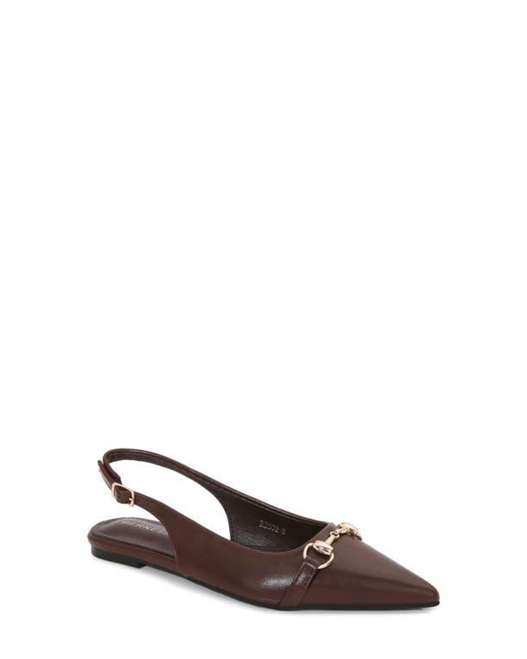 BERNESS Brown Bit Slingback Flat