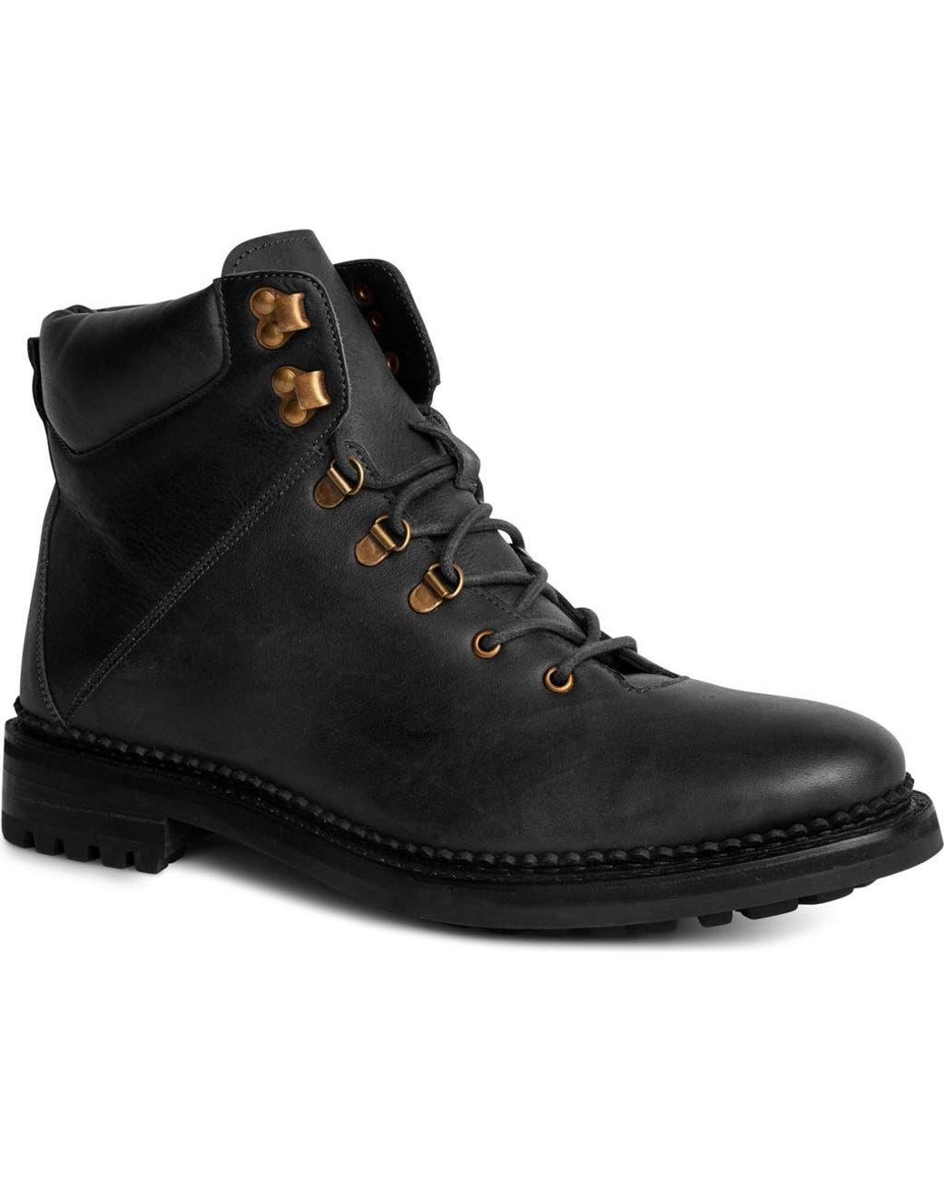 Anthony Veer Black Rockefeller Hiking Boot for men