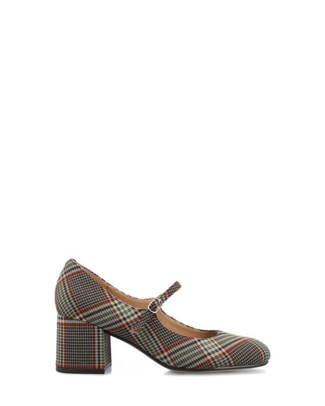Journee Collection Brown Okenna Pump