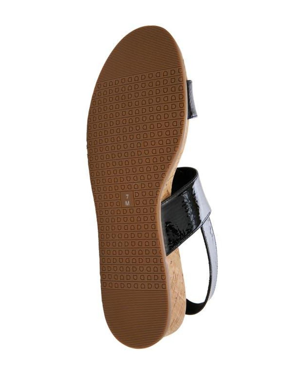 Vaneli Black Nelly Wedge Sandal