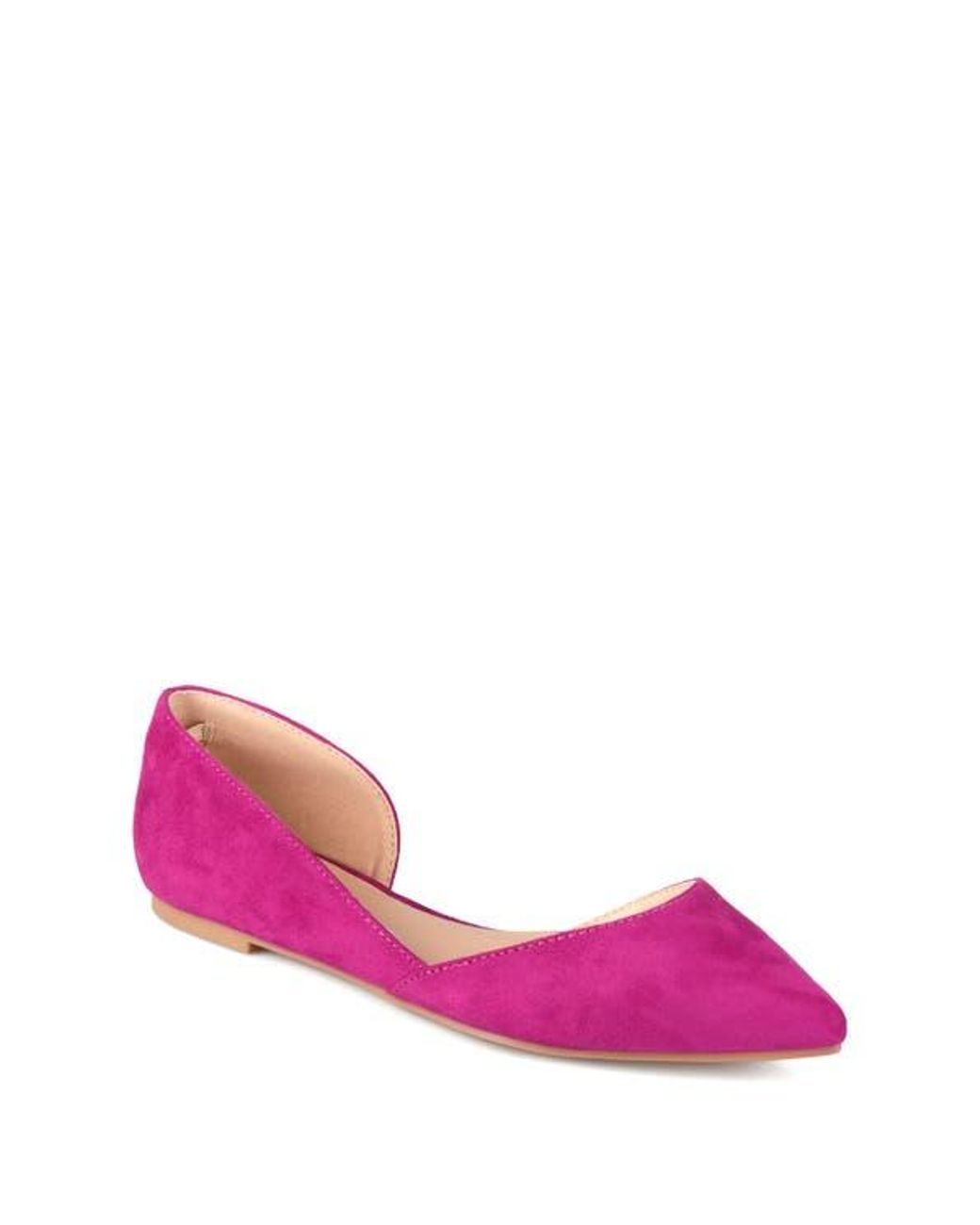 Journee Collection Pink Journee Ester D'Orsay Flat