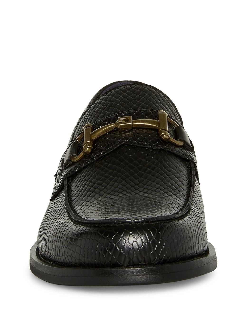 Steve Madden Davis Croc Embossed Loafer in Black for Men | Lyst