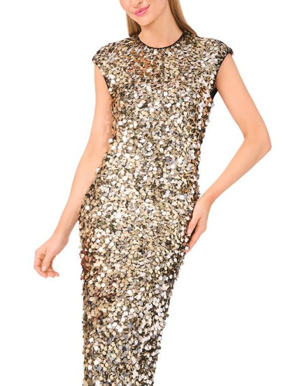 Ted Baker Metallic Lea Sequin Dress