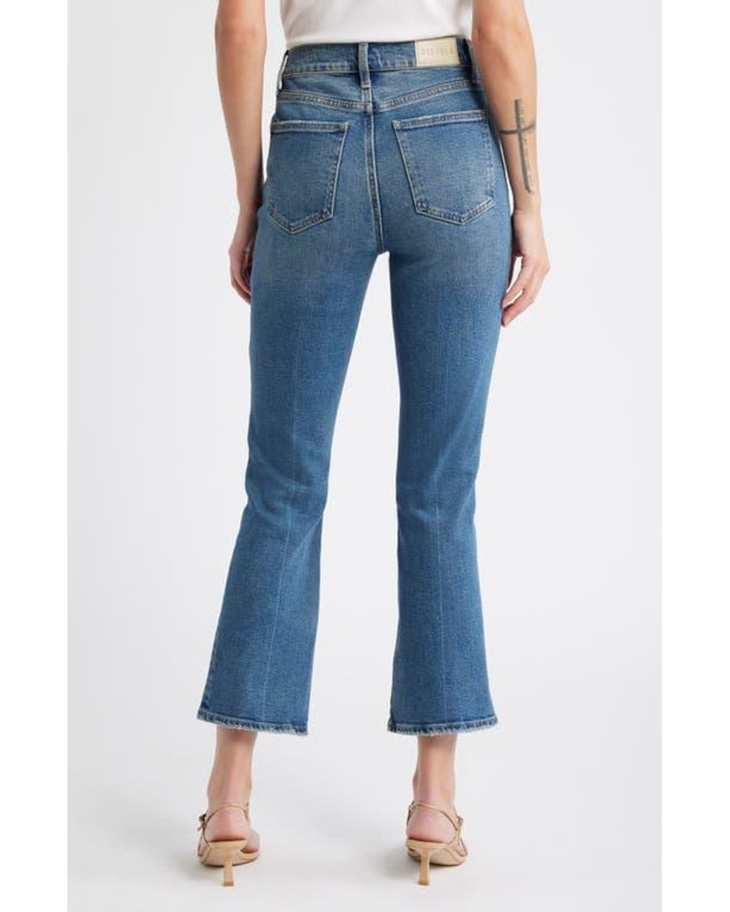 Pistola Blue Lennon High Waist Ankle Bootcut Jeans