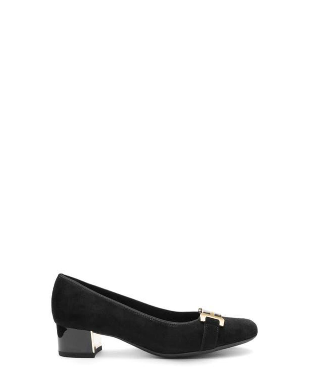 Ara Black Nebula Block Heel Pump