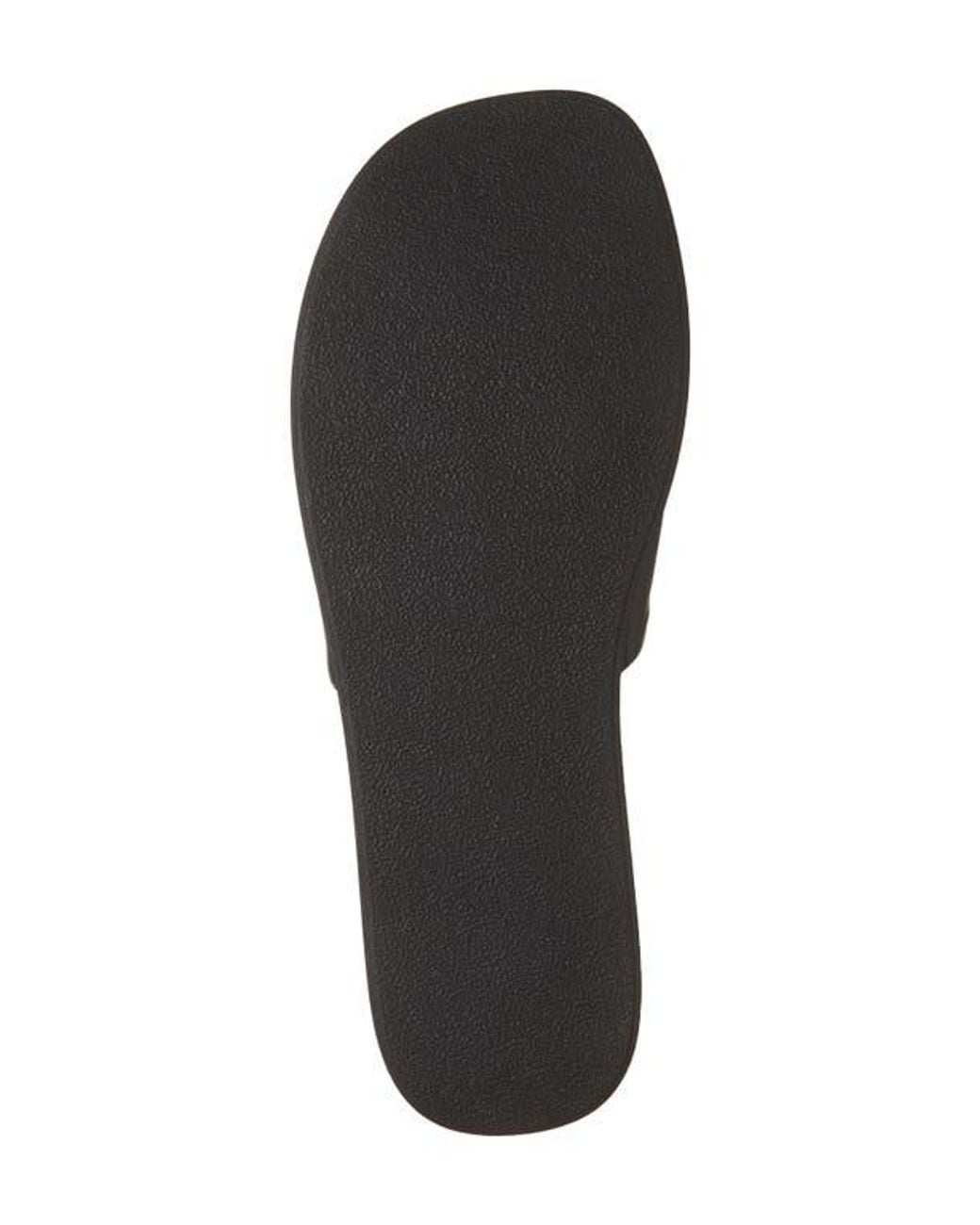 Steve Madden Black Robyn Platform Slide Sandal
