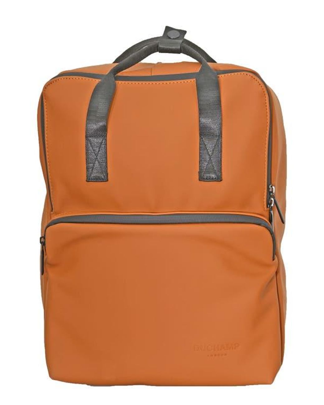 Duchamp Orange Rubberized Computer Backpack for men
