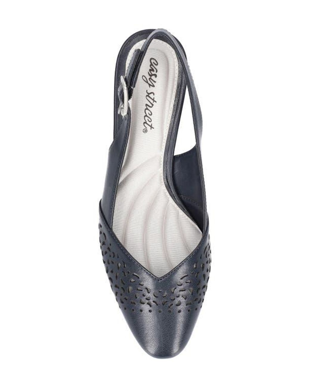 Easy Street Blue Sofie Slingback Pump