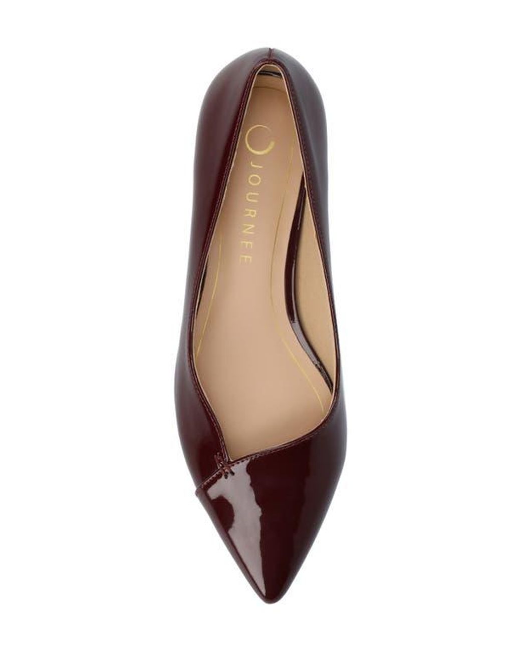 Journee Collection Brown Carmin Pointed Toe Flat