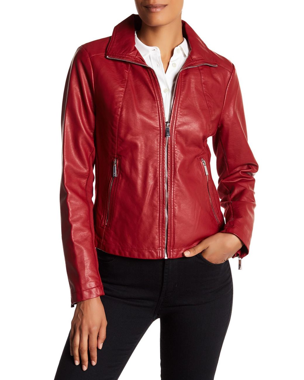 Kenneth cole hotsell women's leather jacket